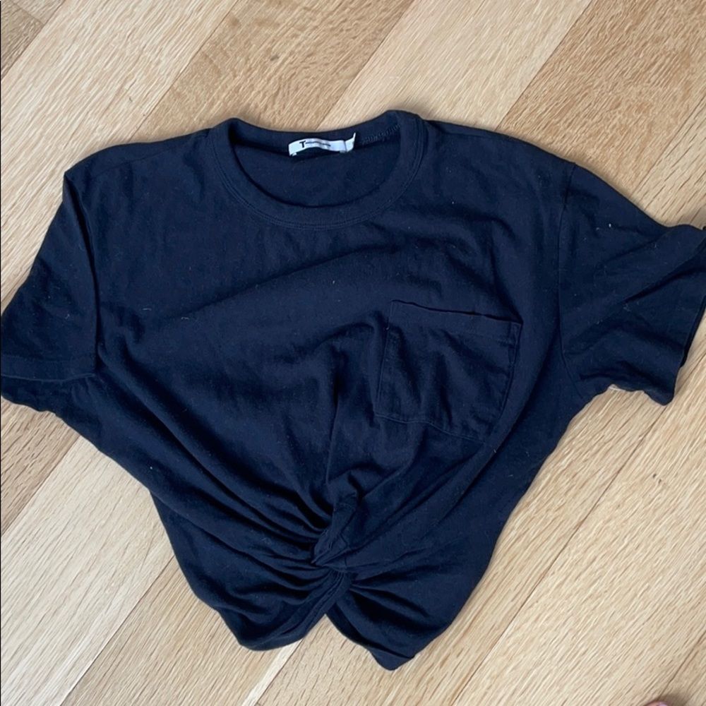 T by Alexander Wang twisted crop top